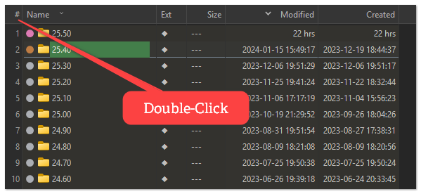 双击自动调整列宽