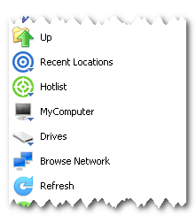 可用工具栏按钮列表