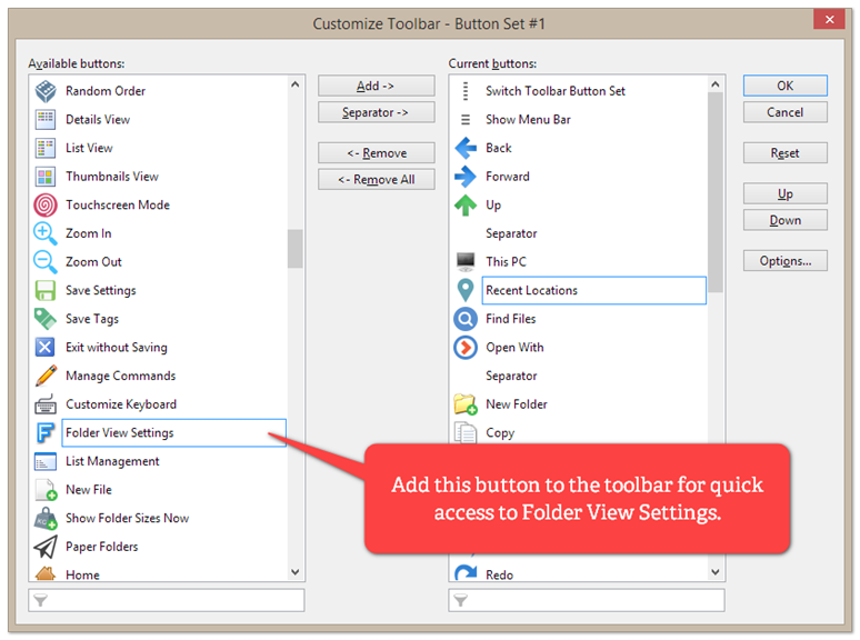 添加视图设置按钮