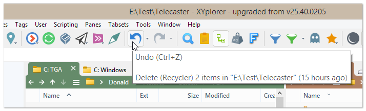 工具栏悬停提示